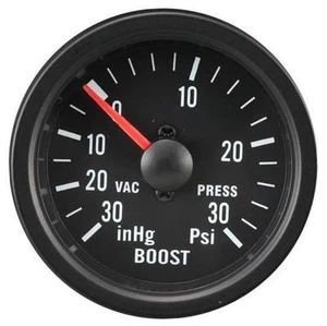 52 mm schwarz wasserdicht 30 PSi Boost Gauge ideales Kit Auto oder Marine - Bild 1 von 1