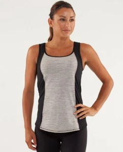 Lululemon Women's Run Speed Squad Tank W1B06S Tonka Stripe Cashew / Black sz 4? - Bild 1 von 12