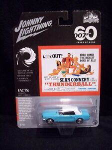 Johnny Lightning Pop Culture James Bond 007 Thunderball 1965 Mustang Die Cast.
