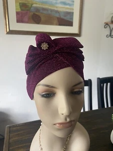 Women Turban Hats for Muslim ,Cancer Chemo, Hair Loss Cap ,Soft Hijab Head Wraps - Picture 1 of 8
