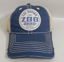 Zac Brown Band ZBB Blue Strap Back Southern Road Tested Trucker Hat Mesh Cap