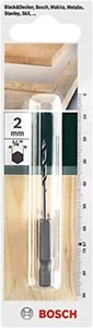 Bosch Accessoires Holzbohrer mit 1/4 Zoll-Sechskantschaft (Ø 2 mm)2 x 21 x 67 mm - Bild 1 von 4