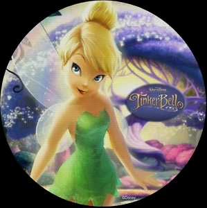 Tinkerbell Cartoon Disney Drink Coasters Polyester Top Rubber Bottom Setof4 NEW - Picture 1 of 2