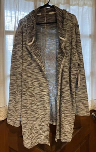 PEACE & PEARLS Flyaway Sweater With Hood Women’s Size 3X NWT - Picture 1 of 11