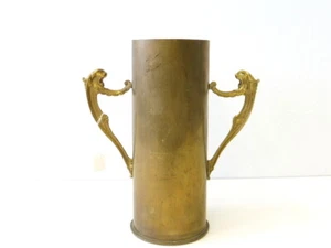 Vase aus amerikanischer 105MM  M14 Kartusche von 1943,  Höhe 27,5cm. Nachkriegsu - Picture 1 of 10