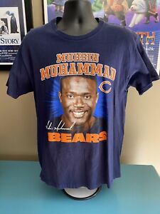 Vintage Muhsin Muhammad Big Face Player Large T-Shirt Chicago Bears NFL Y2K VTG