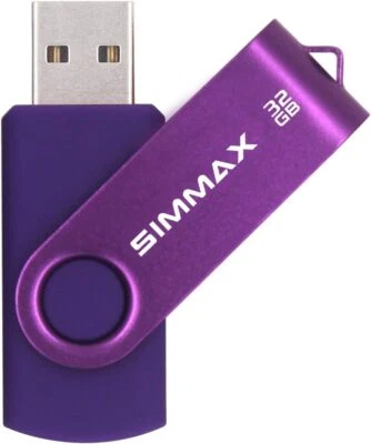 SIMMAX 32GB Memory Stick USB 2.0 Flash Drives Swivel Thumb Drive Pen Drive (32G
