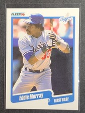 1990 Fleer #404 Eddie Murray Los Angeles Dodgers ERROR