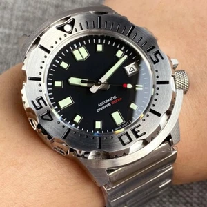 42mm Tandorio Monster Black Dial NH35A Automatic Watch Mens Watch Sapphire glass - Picture 1 of 9