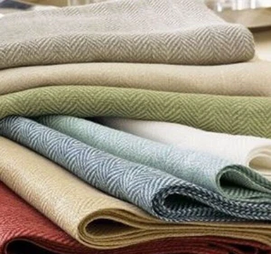 Sferra Chevron Ivory 100% Linen Placemats V-Shaped Tonal Design SET/4 15x20" New - Picture 1 of 5