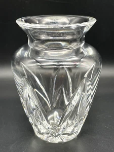 Waterford Crystal Bud Vase 4.5" Fluted Neck Signed Seahorse Mark - Picture 1 of 7