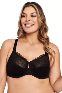 2 x Berlei Luminous Embroidered Minimiser Bra Black Yxrl - Picture 1 of 4