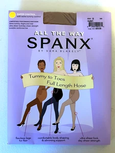 SPANX Super Control All The Way Up Color: Nude 1 Size D Pantyhose Shaping NEW - Picture 1 of 2