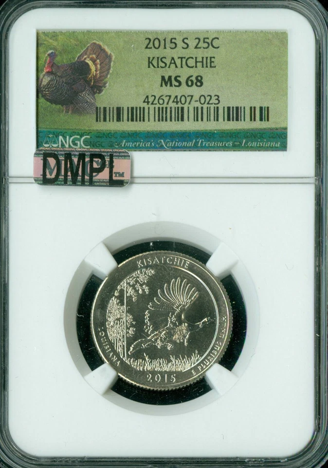 2015 S KISACHIE QUARTER NGC MS68 MAC DMPL FINEST REGISTRY MAC SPOTLESS * - Image 1 of 1