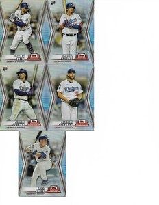 TOPPS INT'L TRADING CARD DAY JAMES OUTMAN  & M VARGAS RC'S DODGERS 5 CARD SET