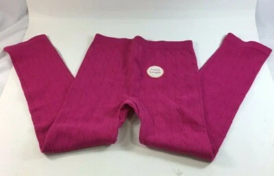Faded Glory Pink Ankle Length Tights One Size 7-16 NEW C-19 - Image 1 of 2
