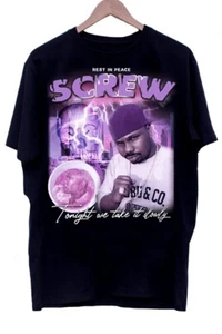 Vtg DJ Screw Gift For Heavy Cotton Black All Size Unisex Shirt BL282 - Picture 1 of 7