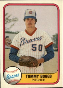 1981 Fleer Atlanta Braves Baseball Card #261 Tommy Boggs