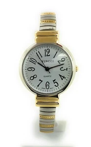 Wincci Damas Fácil Lectura Redonda Elástica Banda Analógica Cuarzo Reloj de Moda - Imagen 1 de 10