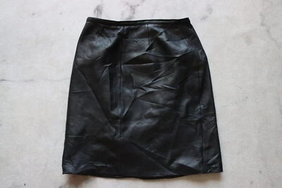 MIXIT 复古真皮迷你裙黑色 Patite 8P — 第 1/3 张图片