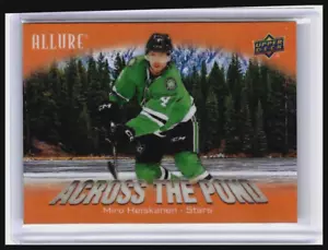 MIRO HEISKANEN 2024-25 UD Allure ACROSS THE POND ORANGE Stars ATP-9 - Picture 1 of 2