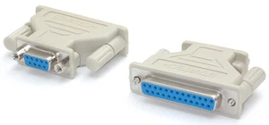 Gender changer DB9F25F 9 + 25 female-female F/F Adapter Coupler Connector RS-232 - Bild 1 von 3