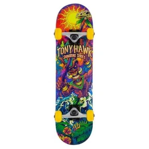 Tony Hawk SS 360 Fabrik komplett Skateboard Utopia Mini Multi 7,25 Zoll breit - Bild 1 von 1