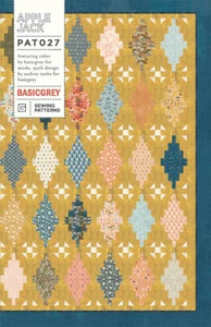 Quilt Pattern APPLE JACK Moda BASIC GREY Jelly Roll Friendly CIDER - Picture 1 of 4