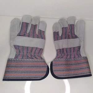 Split Cowhide Leather Palm Gloves With Safety Cuff NEW - Picture 1 of 4