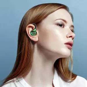 Cuffie sospese impermeabili Cuffie wireless compatibili con Bluetooth (verde) - Zdjęcie 1 z 7