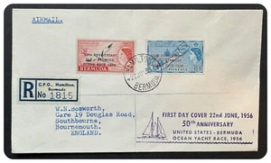 Bermuda - 1956 - 50th Anniv. US Bernuda Yacht Race - FDC - Picture 1 of 2