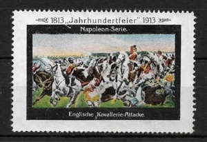 Napoleonic Wars 1813-1913, Waterloo, Napoleon, English Cavalry Attacking VF MNG - Picture 1 of 1
