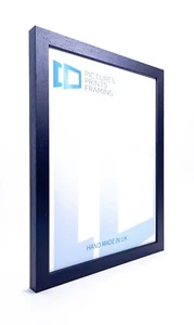 Black Photo Picture Frame 22mm Made to Order Custom 23x23" to 30x40 Inch Perspex - Picture 1 of 24