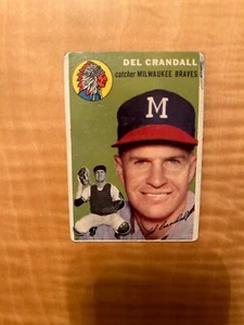 1954 TOPPS BASEBALL #12 DEL CRANDALL!! $1 SHIPPING!! - Picture 1 of 2