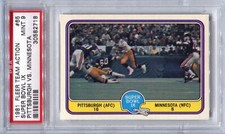 1981 Fleer Team Action #65 Super Bowl IX - Franco Harris PSA 9