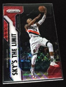 2016-17 Panini Prizm #19 Sky's the Limit Ruby Wave Prizm Damian Lillard