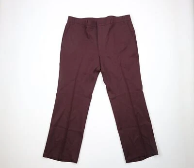 Vintage 70s Levis Mens 40x32 Knit Flared Wide Leg Bell Bottoms Pants Purple USA - Image 1 of 4
