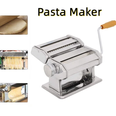 Stainless Fresh Pasta Maker Roller Machine for Spaghetti Noodle Kitchen Tool - Image 1 of 4