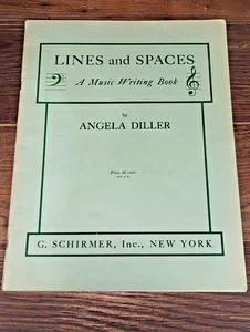 Linien und Räume - Ein Notenbuch von Angela Diller 1925 G. Schirmer - Bild 1 von 7