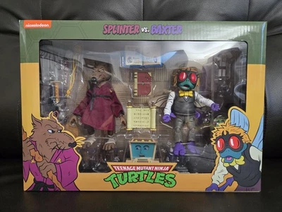 Juego de figuras de acción NECA Teenage Mutant Ninja Turtles SPLINTER & BAXTER TMNT Foto 1 de 4