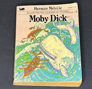 Herman Melville Moby Dick Vintage Illustrated Classics Edition 1979 - Foto 1 di 3