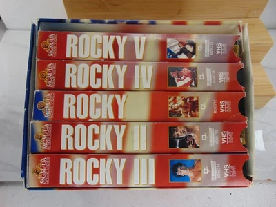 Rocky Collection 20th Anniversary VHS Tape Set Rocky 1-5 Stallone Sealed Mint - Image 1 of 4