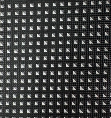 VAN HEUSEN 真丝领带设计师修身紧身黑色银色白色网格男式领带 — 第 1/3 张图片