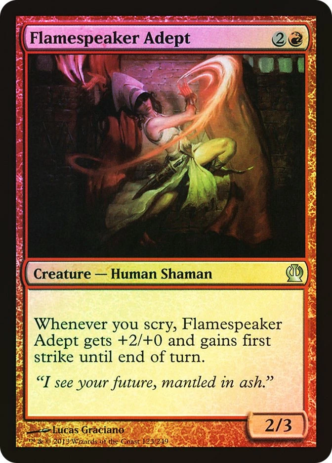 MTG FOIL Flamespeaker Adept  - Theros #123 - Image 1 of 1