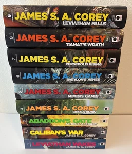 James S.A. Corey - Complete Expanse Series Set 1-9 HC/TPB Lot Signed - Bild 1 von 12