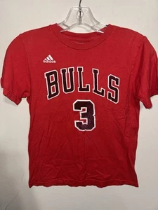 Chicago Bulls Doug McDermott Adidas Red #3 Jersey T-Shirt Youth Medium - Picture 1 of 6