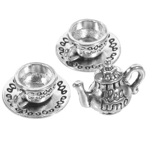 1 Set Mini Tea Kettle Mini Metal Teapot Tea Kettle Ornament Decorative Mini - Picture 1 of 12