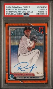 Bowman Draft Chrome Prospect Auto 2024 #CPARSC Rafe Schlesinger/25 PSA 9/10 - Imagen 1 de 2