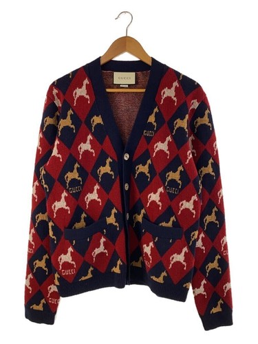 Gucci Cardigan (Spesso) XS Lana BRD Modello All Over 548562 XKAD4