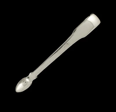 1810s Antique English Georgian Sterling Silver Fiddle Sugar Tongs - Image 1 of 4